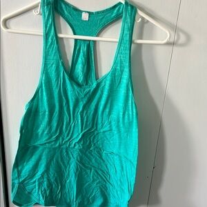 Lululemon Athletica green Sleeveless Backless Tank Top